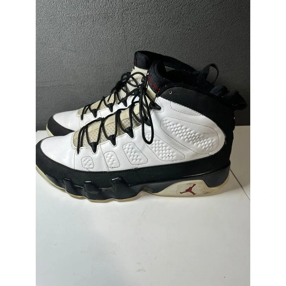 Air Jordan 9 Retro Space Jam White Black True Red Mens Basketball Shoes Size 12